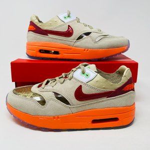 Nike Unisex Kids Air Max 1 / Clot Multicolour Lace Up Sneaker Shoes Size 3Y NIB